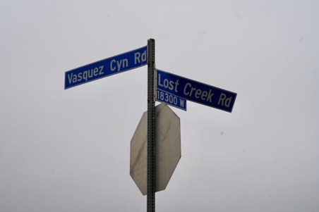 Vasquez Cyn Rd @ Los Creek Rd