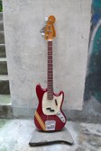 Fender Mustang Bass Comp Red 1973