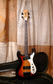 Univox Hi-Flyer Bass 1970s Sunburst