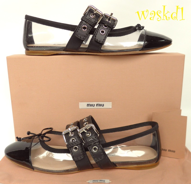 miu miu black flats