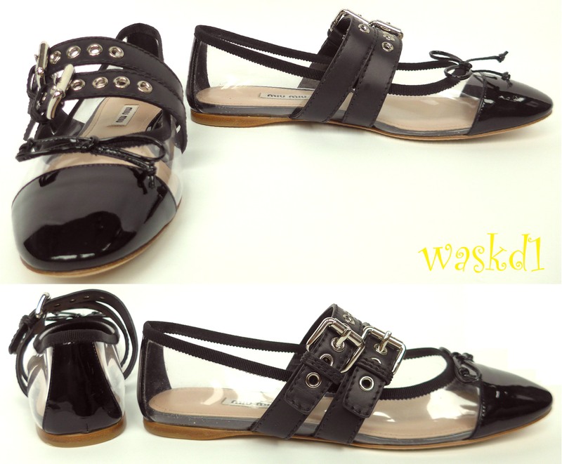 miu miu black flats