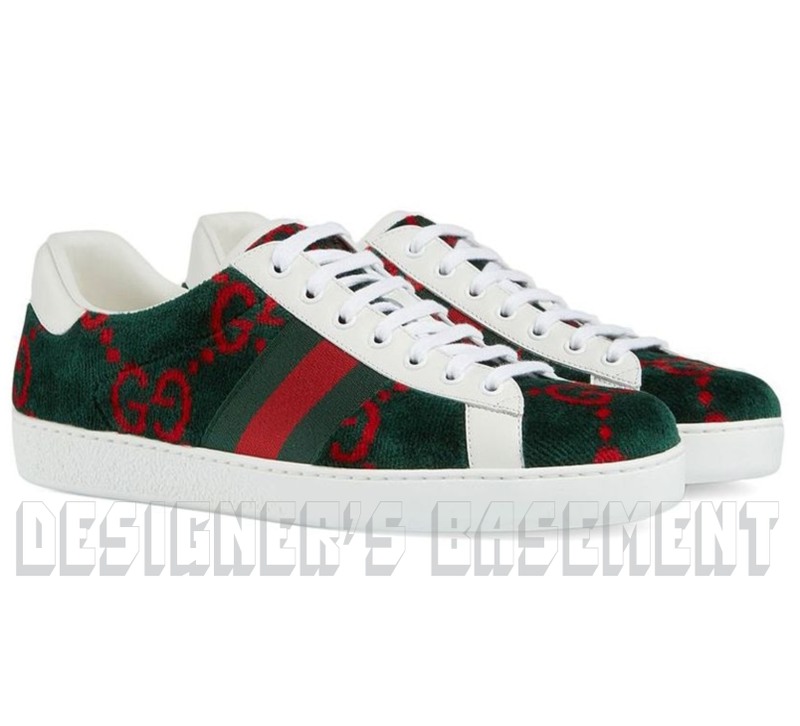 gucci shoes green red